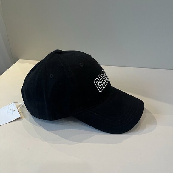 Ganni Black Baseball Cap - Picture 4 of 8